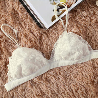 Sexy Women Floral Lace Bralette Push Up Bra Padded G-string Lingerie Sleepwear
