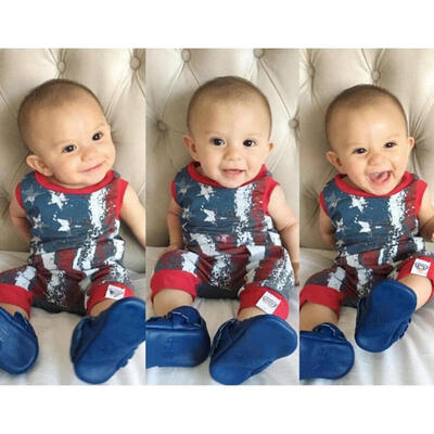 Newborn Baby Boy Star-Spangled Banner Romper Bodysuit Jumpsuit Outfits Clothes
Newborn Baby Boy Star-Spangled Banner Romper Bodysuit Jumpsuit Outfits Clothes