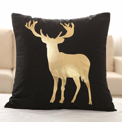 Bronzing Gold Printed Cushion Decorative Pillows Black Pillowcase Home Decor Sofa Throw Pillows Christmas Decorations For Home
Bronzing Gold Printed Cushion Decorative Pillows Black Pillowcase Home Decor Sofa Throw Pillows Christmas Decorations For Home