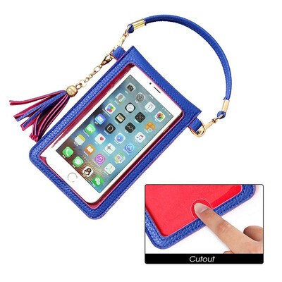PU Leather Cross body Bag Mini Phone Pouch with Shoulder Strap for 55 in iPhone Samsung cellphone
PU Leather Cross body Bag Mini Phone Pouch with Shoulder Strap for 55 in iPhone Samsung cellphone