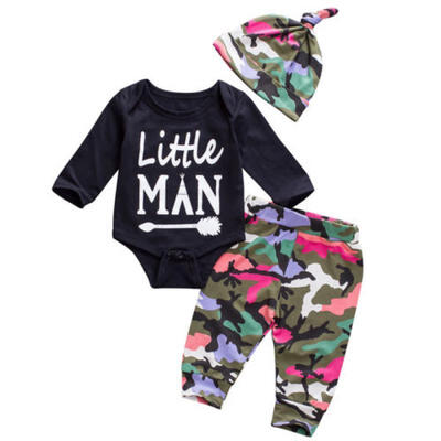 Autumn New Toddler Baby Boy Letter Romper Jumpsuit TopsCamouflage Pants Clothes
Autumn New Toddler Baby Boy Letter Romper Jumpsuit TopsCamouflage Pants Clothes