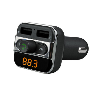 BT FM Transmitter Handsfree Phone Calling Car Kit MP3 Player with TF Card Slot Dual USB Port Car Charger for iPad iOS Android Mobi
BT FM Transmitter Handsfree Phone Calling Car Kit MP3 Player with TF Card Slot Dual USB Port Car Charger for iPad iOS Android Mobi