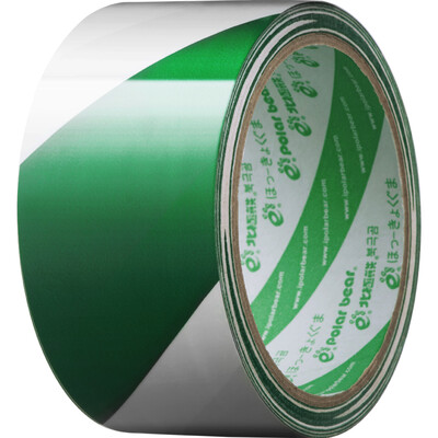 Polar bear WA-044G Green White Warning Tape 48mm 20y 183m 1-pack grounded zebra tape
Polar bear WA-044G Green White Warning Tape 48mm 20y 183m 1-pack grounded zebra tape
