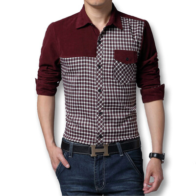 Plaid Men Shirts Spring Autumn 2016 Mens Fashion Long Sleeved Casual Cotton Men Shirts New Style Dress Shirts Hot Sale
Plaid Men Shirts Spring Autumn 2016 Mens Fashion Long Sleeved Casual Cotton Men Shirts New Style Dress Shirts Hot Sale