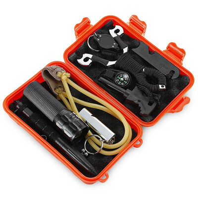 Outdoor Multi-function Self-help SOS Emergency Equipment Kit Outdoor self-help survival kit flashlight Self-defense
Outdoor Multi-function Self-help SOS Emergency Equipment Kit Outdoor self-help survival kit flashlight Self-defense