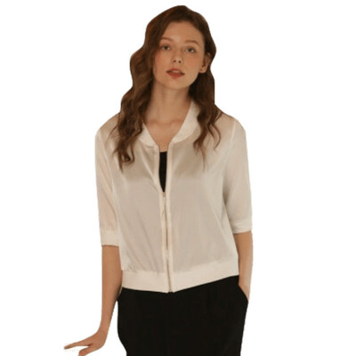Silk Sunscreen Jacket 2018 Autumn New Fashion Silk Embroidery Print Slim Thin Solid Color Casual Business Large Size Spring Womens Jacket Top
Silk Sunscreen Jacket 2018 Autumn New Fashion Silk Embroidery Print Slim Thin Solid Color Casual Business Large Size Spring Womens Jacket Top