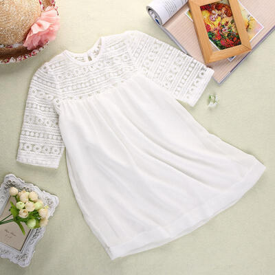 Baby Girls White Lace Crochet Floral Party Dress Gown Formal Dresses UK Stock 
Baby Girls White Lace Crochet Floral Party Dress Gown Formal Dresses UK Stock