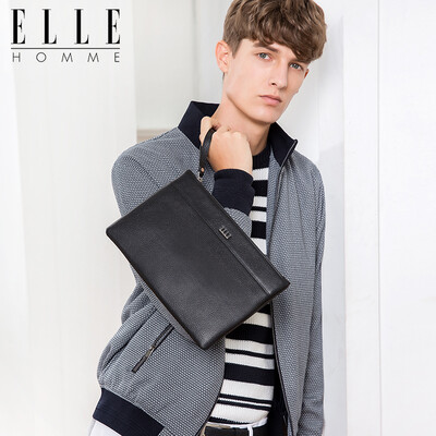 ELLE HOMME mens handbag large capacity top layer leather zipper leather wallet clutch EB788203301 black version
ELLE HOMME mens handbag large capacity top layer leather zipper leather wallet clutch EB788203301 black version