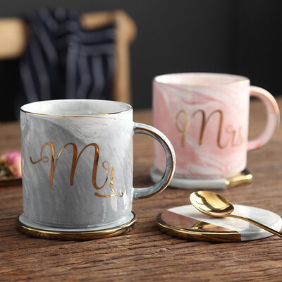 Mr&Mrs Coffee Mugs Gift for Bridal Shower Engagement Wedding&Married Couples Anniversary Ceramic Marble Cups 14 oz
Mr&Mrs Coffee Mugs Gift for Bridal Shower Engagement Wedding&Married Couples Anniversary Ceramic Marble Cups 14 oz