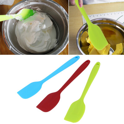 Silicone Baking Tool Cake Cream Butter Spatula Mixing Batter Scraper Brush