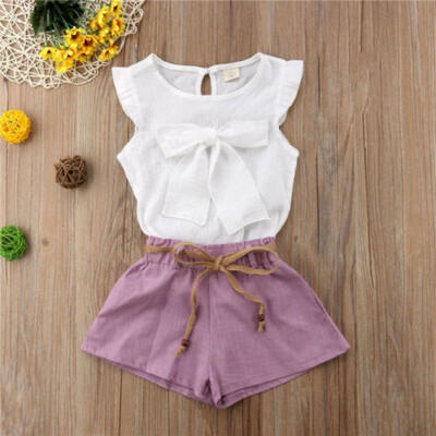 3PCS Toddler Baby Kids Girls Chiffon Bow T-Shirt TopsShorts Pants Outfits Set
3PCS Toddler Baby Kids Girls Chiffon Bow T-Shirt TopsShorts Pants Outfits Set