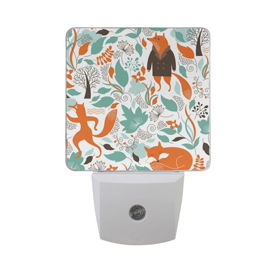 ALAZA LED Night Light With Smart Dusk To Dawn SensorFox Illustration Forest Plug In Night Light
ALAZA LED Night Light With Smart Dusk To Dawn SensorFox Illustration Forest Plug In Night Light