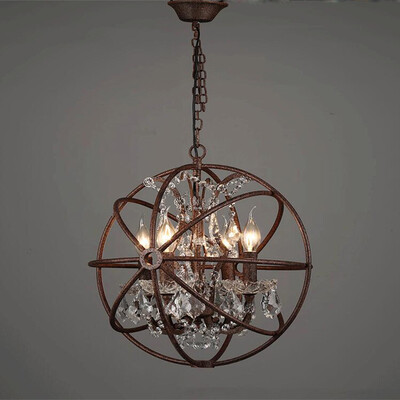 Crystal Droplight Industrial Restoring Nordic Creative Wrought Iron Pendant Light E14
Crystal Droplight Industrial Restoring Nordic Creative Wrought Iron Pendant Light E14