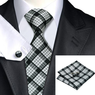 N-0223 Vogue Men Silk Tie Set Blacks Plaids & Checks Necktie Handkerchief Cufflinks Set Ties For Men Formal Wedding Business wholesale
N-0223 Vogue Men Silk Tie Set Blacks Plaids & Checks Necktie Handkerchief Cufflinks Set Ties For Men Formal Wedding Business wholesale