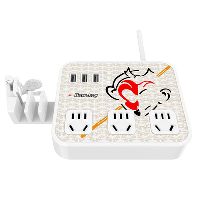 Huntkey Huntkey wisdom Yunxiang cloud monkey king socket smart 3-hole USB charging 3-bit socket row plug insert plug board 18 m white
Huntkey Huntkey wisdom Yunxiang cloud monkey king socket smart 3-hole USB charging 3-bit socket row plug insert plug board 18 m white