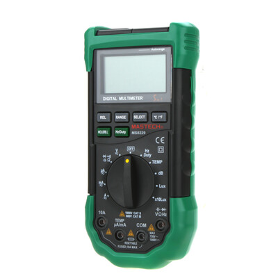 MASTECH MS8229 Auto Range LCD Backlight DMM Digital Multimeters w Noise Illumination Temperature & Humidity Tester
MASTECH MS8229 Auto Range LCD Backlight DMM Digital Multimeters w Noise Illumination Temperature & Humidity Tester
