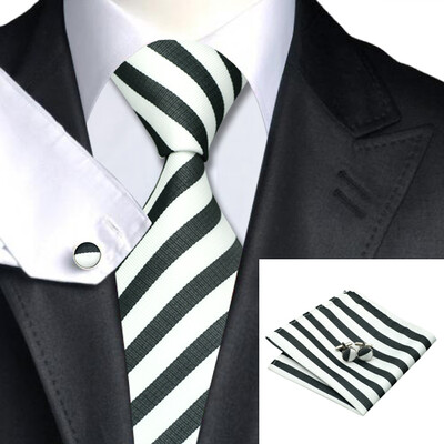 N-0320 Vogue Men Silk Tie Set White Stripes Necktie Handkerchief Cufflinks Set Ties For Men Formal Wedding Business wholesale
N-0320 Vogue Men Silk Tie Set White Stripes Necktie Handkerchief Cufflinks Set Ties For Men Formal Wedding Business wholesale
