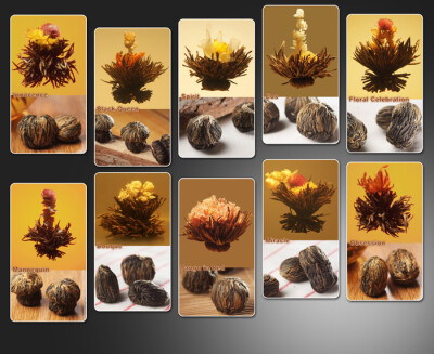 30 Blooms Assorted Black Blooming Tea * FREE Shipping