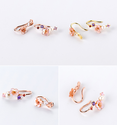 S925 Silver Earring female Korean Edition Diamond Flower Flower Pearl Pearl Earring fashion ear jewelry
S925 Silver Earring female Korean Edition Diamond Flower Flower Pearl Pearl Earring fashion ear jewelry