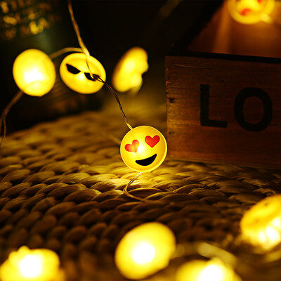 2M 20 LEDs Expression Shape Cooper Wire String Light for Christmas Home Festival Decoration
2M 20 LEDs Expression Shape Cooper Wire String Light for Christmas Home Festival Decoration