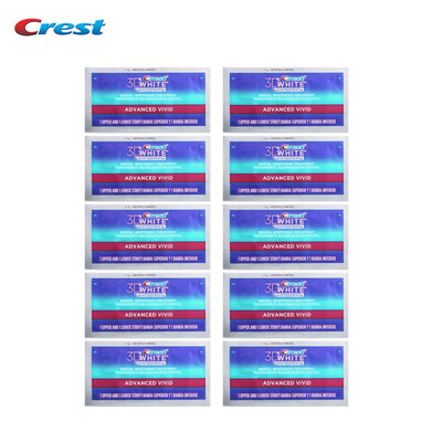 Crest 3D White Whitestrips ADVANCED VIVID Teeth Whitening Strips dental tooth whitener 10 Treatments for 10 days
Crest 3D White Whitestrips ADVANCED VIVID Teeth Whitening Strips dental tooth whitener 10 Treatments for 10 days