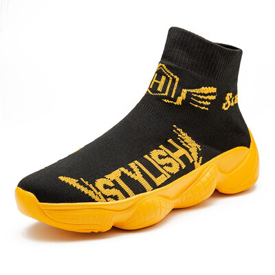 Personalized breathable couple models sports casual men&women shoes hip hop tide high to help thick-soled shoes
Personalized breathable couple models sports casual men&women shoes hip hop tide high to help thick-soled shoes