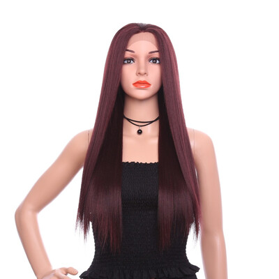YYONG 26 Inch Long Wavy High Density Temperature Swiss Lace Synthetic Wigs 99J Straight Hair Lace Front Wigs
YYONG 26 Inch Long Wavy High Density Temperature Swiss Lace Synthetic Wigs 99J Straight Hair Lace Front Wigs