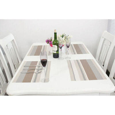 1PC PVC Rectangle Placemats Insulation Kitchen Tableware Pad Mat Dining Room