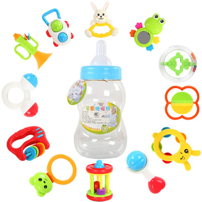 Bei En (beiens) baby toys candy rattles newborn baby bottle 12 pieces of dental composition Q33-5
Bei En (beiens) baby toys candy rattles newborn baby bottle 12 pieces of dental composition Q33-5