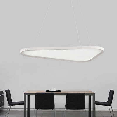 Baycheer HL482187 White Light Acrylic Triangular LED Office Chandelier