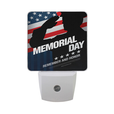 ALAZA LED Night Light With Smart Dusk To Dawn SensorMemorial Day Vintage American Flag Plug In Night Light
ALAZA LED Night Light With Smart Dusk To Dawn SensorMemorial Day Vintage American Flag Plug In Night Light