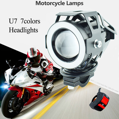 1pcs Motorcycle LED U7 7 Colors Headlights 12V 125W 3000lmx Moto Work Lights auxiliary Driving Spot lamps Motorbike Headlamps
1pcs Motorcycle LED U7 7 Colors Headlights 12V 125W 3000lmx Moto Work Lights auxiliary Driving Spot lamps Motorbike Headlamps