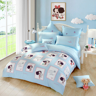MERCURY child cotton bed setbed kit duvet coverfitted sheetpillowcase