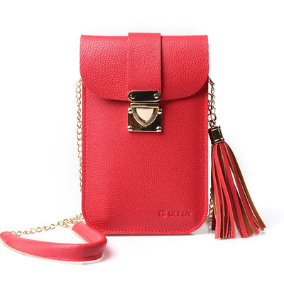 Cell Phone Bag LKZAIY PU Leather Small Cross body Bag with Detachable Chain Shoulder Strap Clear Purse Wallet for Women
Cell Phone Bag LKZAIY PU Leather Small Cross body Bag with Detachable Chain Shoulder Strap Clear Purse Wallet for Women