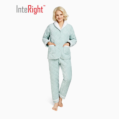 INTERIGHT home service ladies babe velvet quilted padded warm home service suit light green
INTERIGHT home service ladies babe velvet quilted padded warm home service suit light green