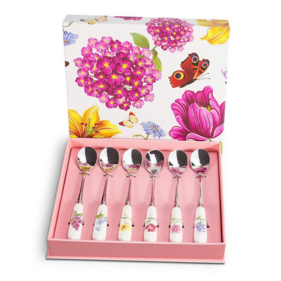 6 PCS Stainless Steel Coffee Spoons Set Dessert Spoons Set Herb Garden Ceramic Flatware Set Cutlery Set Gift for Party Kitchen
6 PCS Stainless Steel Coffee Spoons Set Dessert Spoons Set Herb Garden Ceramic Flatware Set Cutlery Set Gift for Party Kitchen