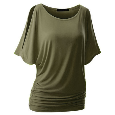 2018 Summer Fashion Women Crossover candy color T-shirt Famale Batwing dolman Sleeve casual Loose T-shirt Drape Top
2018 Summer Fashion Women Crossover candy color T-shirt Famale Batwing dolman Sleeve casual Loose T-shirt Drape Top