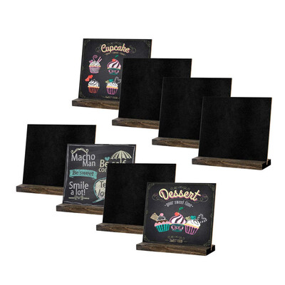UpperX 8 Pack Mini Chalkboard Signs Vintage Wooden Tabletop Chalkboard Sign with Base Stand Framed Message Small Chalkboard Sign
UpperX 8 Pack Mini Chalkboard Signs Vintage Wooden Tabletop Chalkboard Sign with Base Stand Framed Message Small Chalkboard Sign