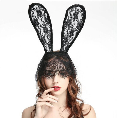 Halloween Ornaments Lace Rabbit Ears Hair Accessories Headband Mask Prom Headdress Party
Halloween Ornaments Lace Rabbit Ears Hair Accessories Headband Mask Prom Headdress Party