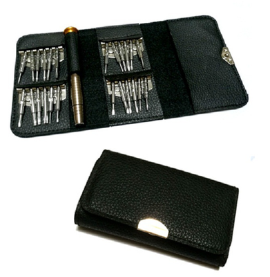 25 in one multi function combined 1 leather sheath screwdriver combination set Apple mobile phone notebook dismantling maintenance
