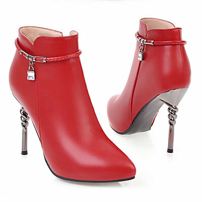 IDIFU Womens Dressy Strap Pointed Toe Side Zipper Short Boots Stiletto High Heels Ankle Booties
IDIFU Womens Dressy Strap Pointed Toe Side Zipper Short Boots Stiletto High Heels Ankle Booties