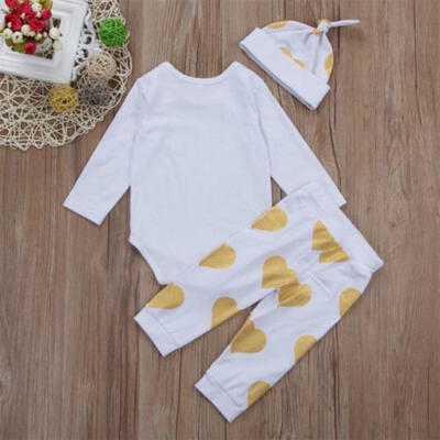 3pcs Newborn Baby Boy Girl Cotton Romper Bodysuit TopsPants Outfits Clothes Set
3pcs Newborn Baby Boy Girl Cotton Romper Bodysuit TopsPants Outfits Clothes Set