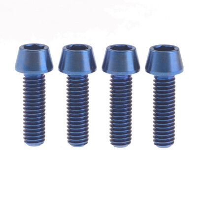 M6x20mm Titanium Ti Hex Allen Tapered Disc Brake Bolt Bicycle Screw Finish 5 Colors 4pcslot
M6x20mm Titanium Ti Hex Allen Tapered Disc Brake Bolt Bicycle Screw Finish 5 Colors 4pcslot