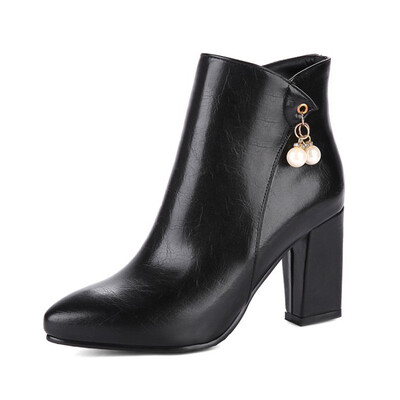 IDIFU Womens Dressy Pendant Side Zipper Ankle Booties Pointed Toe Chunky High Heel Short Boots
IDIFU Womens Dressy Pendant Side Zipper Ankle Booties Pointed Toe Chunky High Heel Short Boots