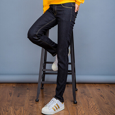 Intercrew jeans female 2018 winter new Korean version of the inner velvet fashion slim wild feet pants washed&velvet jeans female ICR4EL51A black
Intercrew jeans female 2018 winter new Korean version of the inner velvet fashion slim wild feet pants washed&velvet jeans female ICR4EL51A black