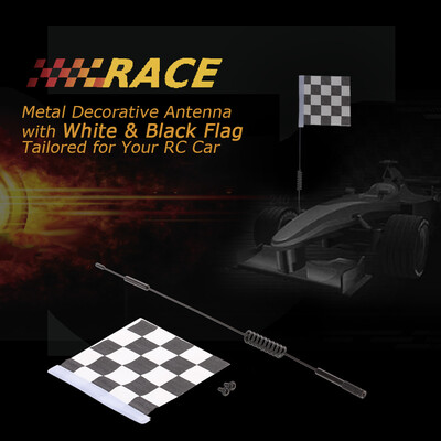 Metal Decorative Antenna with White & Black Flag for 110 Traxxas Hsp Redcat RC4WD Tamiya Axial Scx10 D90 Hpi RC Crawler Car
Metal Decorative Antenna with White & Black Flag for 110 Traxxas Hsp Redcat RC4WD Tamiya Axial Scx10 D90 Hpi RC Crawler Car