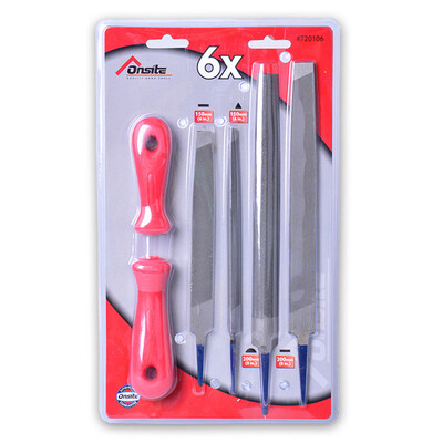 Tactix 720106 Onsite series file set mil semi-circular triangle steel file 6 piece set diamond file Donkey Kong
Tactix 720106 Onsite series file set mil semi-circular triangle steel file 6 piece set diamond file Donkey Kong