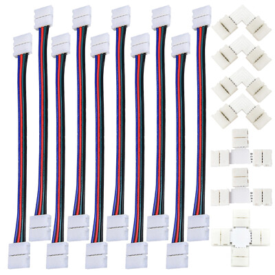 ZDM 7PCS Quick Splitter Connector 10MM Multi Shape 4 Conductor for 5050RGB with 10PCS Strip Light Connector
ZDM 7PCS Quick Splitter Connector 10MM Multi Shape 4 Conductor for 5050RGB with 10PCS Strip Light Connector