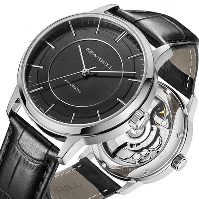 Seagull watches simple retro business big three-pin automatic mechanical mens watch 6061 series silver frame black plate black belt
Seagull watches simple retro business big three-pin automatic mechanical mens watch 6061 series silver frame black plate black belt