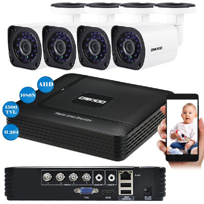 OWSOO 4CH 1080N Digital Video Recorder 4pcs AHD 720P 1500TVL Weatherproof Outdoor Bullet CCTV Camera Easily Installation HD P2P
OWSOO 4CH 1080N Digital Video Recorder 4pcs AHD 720P 1500TVL Weatherproof Outdoor Bullet CCTV Camera Easily Installation HD P2P